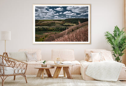 View of a Cloudy Sky and Forest Scenery Home Decor Premium Quality Poster Print Choose Your Sizes