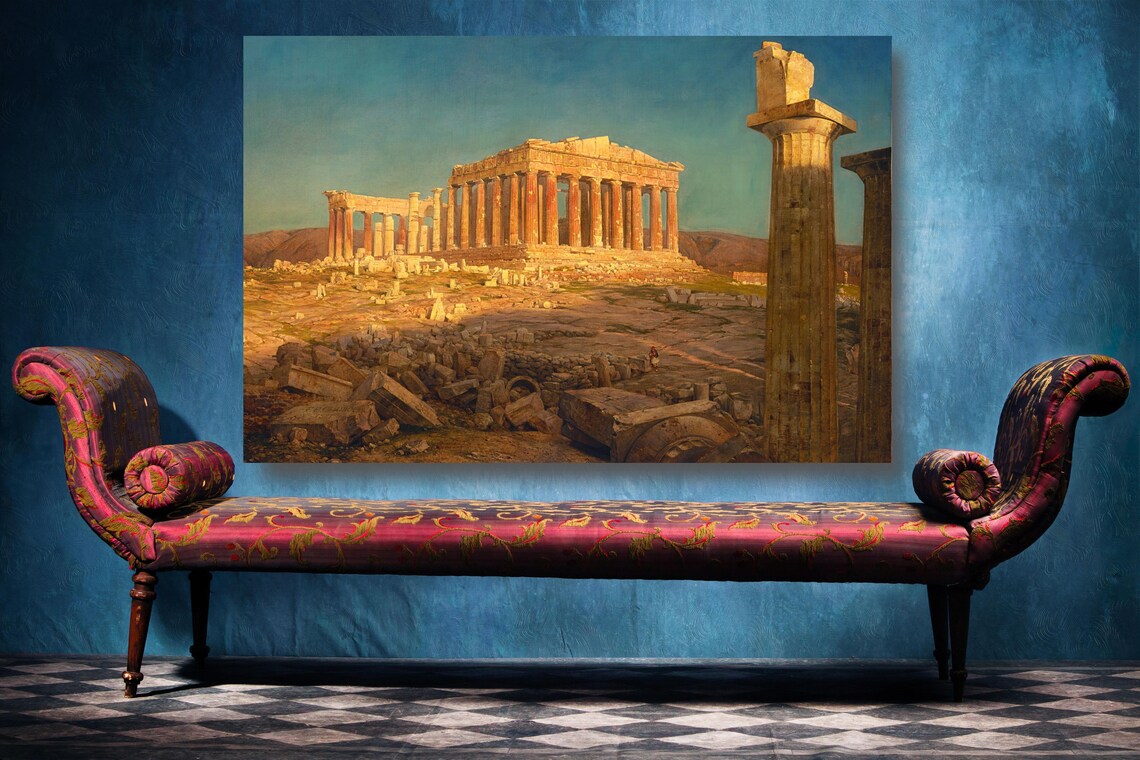 Frederic Edwin Church, The Parthenon UV Direct Aluminum Print Australian Made Quality