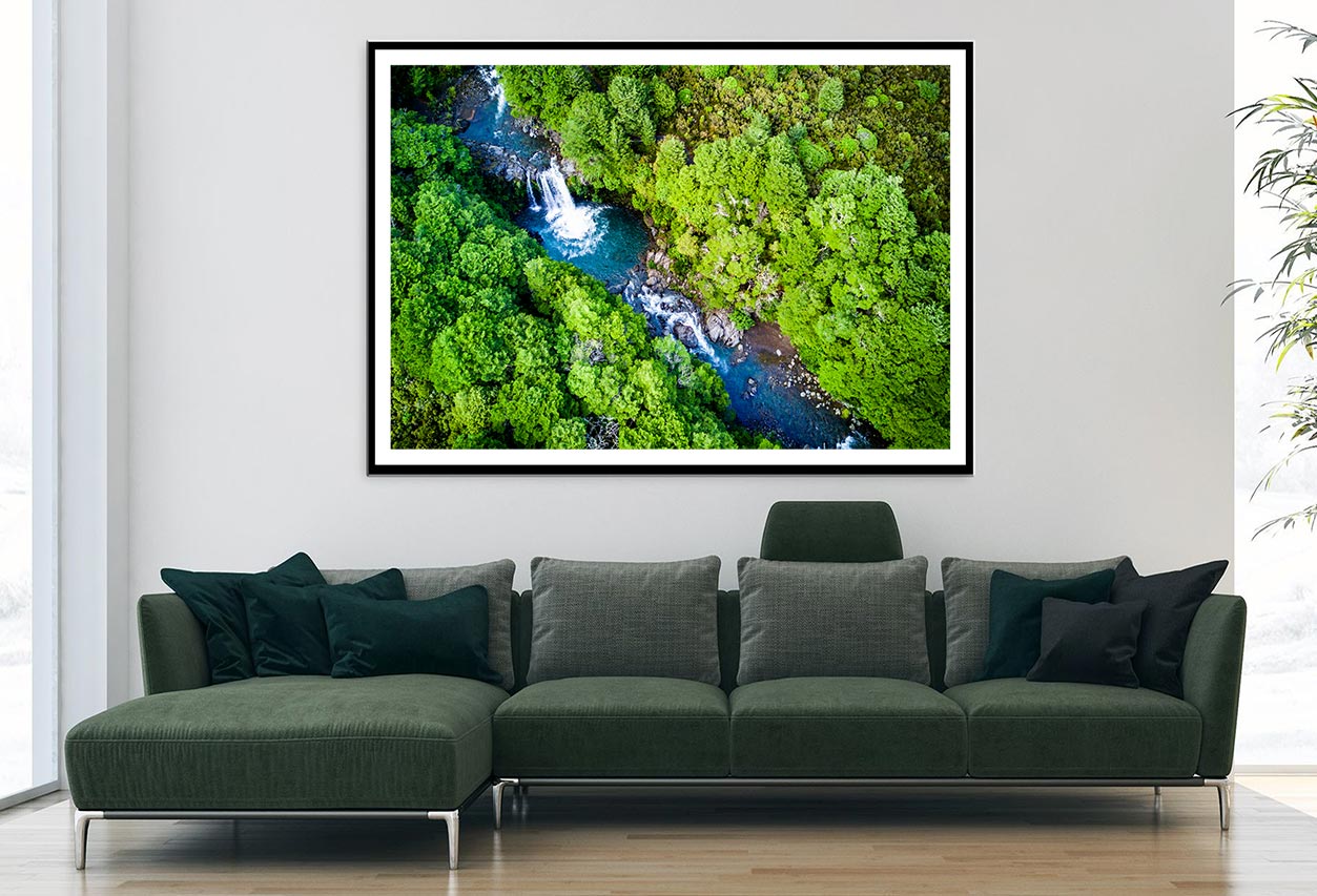 Tawhai Falls In Tongariro Park Home Decor Premium Quality Poster Print Choose Your Sizes