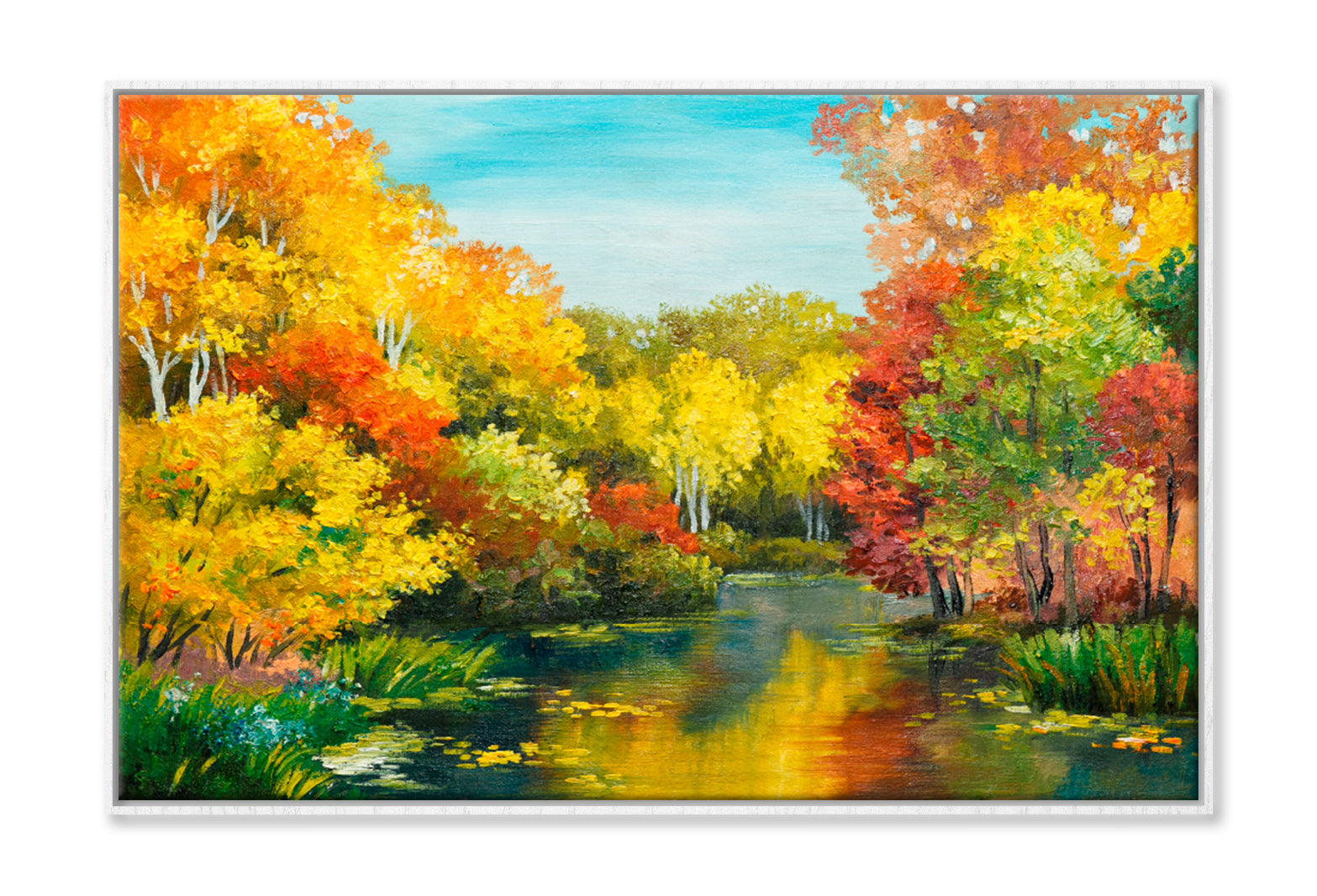 Outlet Fall Forest Painting