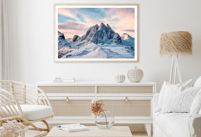 Scenery Of Majestic Snow Mountain Home Decor Premium Quality Poster Print Choose Your Sizes