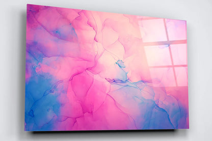 Pink Abstract Art Acrylic Glass Print Tempered Glass Wall Art 100% Made in Australia Ready to Hang