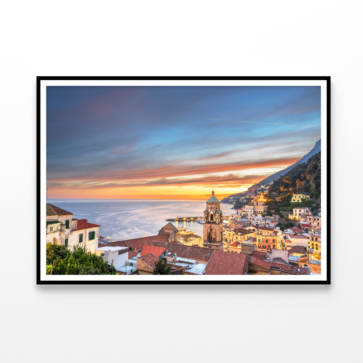 Beautiful Sky with Amalfi Coast Home Decor Premium Quality Poster Print Choose Your Sizes