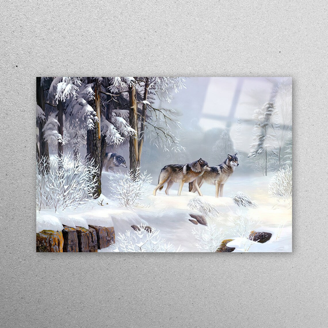 Winter Forest Wall Art Acrylic Glass Print Tempered Glass Wall Art 100% Made in Australia Ready to Hang