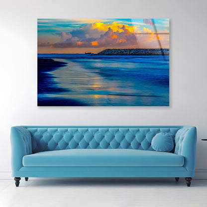 Scenic Sea View in Sizihwan Kaohsiung Taiwan Acrylic Glass Print Tempered Glass Wall Art 100% Made in Australia Ready to Hang