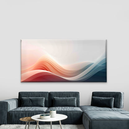 Abstract Color Transition Wall Art Canvas Office Home Room Framed 120x60cm