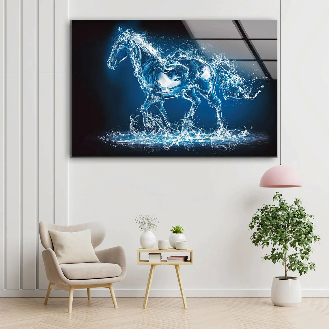 Horse Shaped Water UV Direct Aluminum Print Australian Made Quality