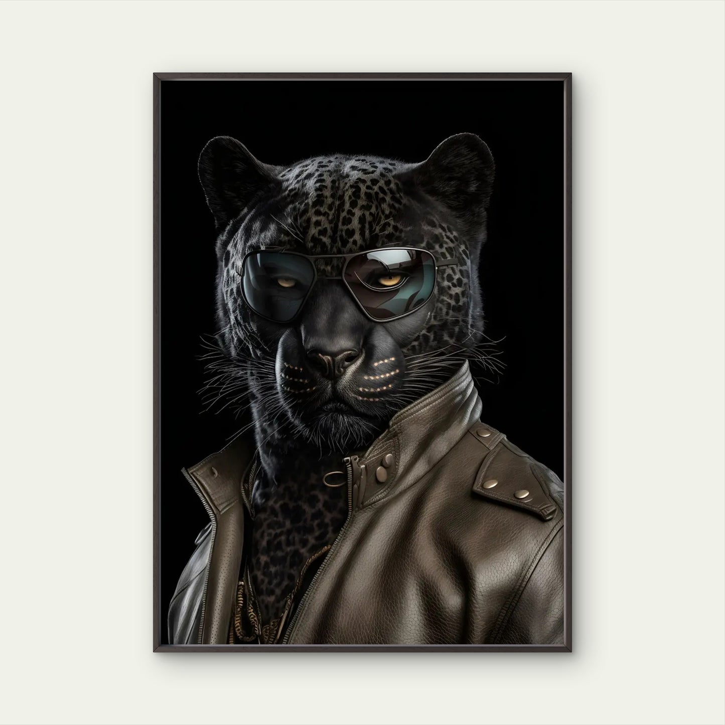 Black Panther Leather Suit Fashion Home Decor Premium Quality Poster Print Choose Your Sizes - Bella Home Decor