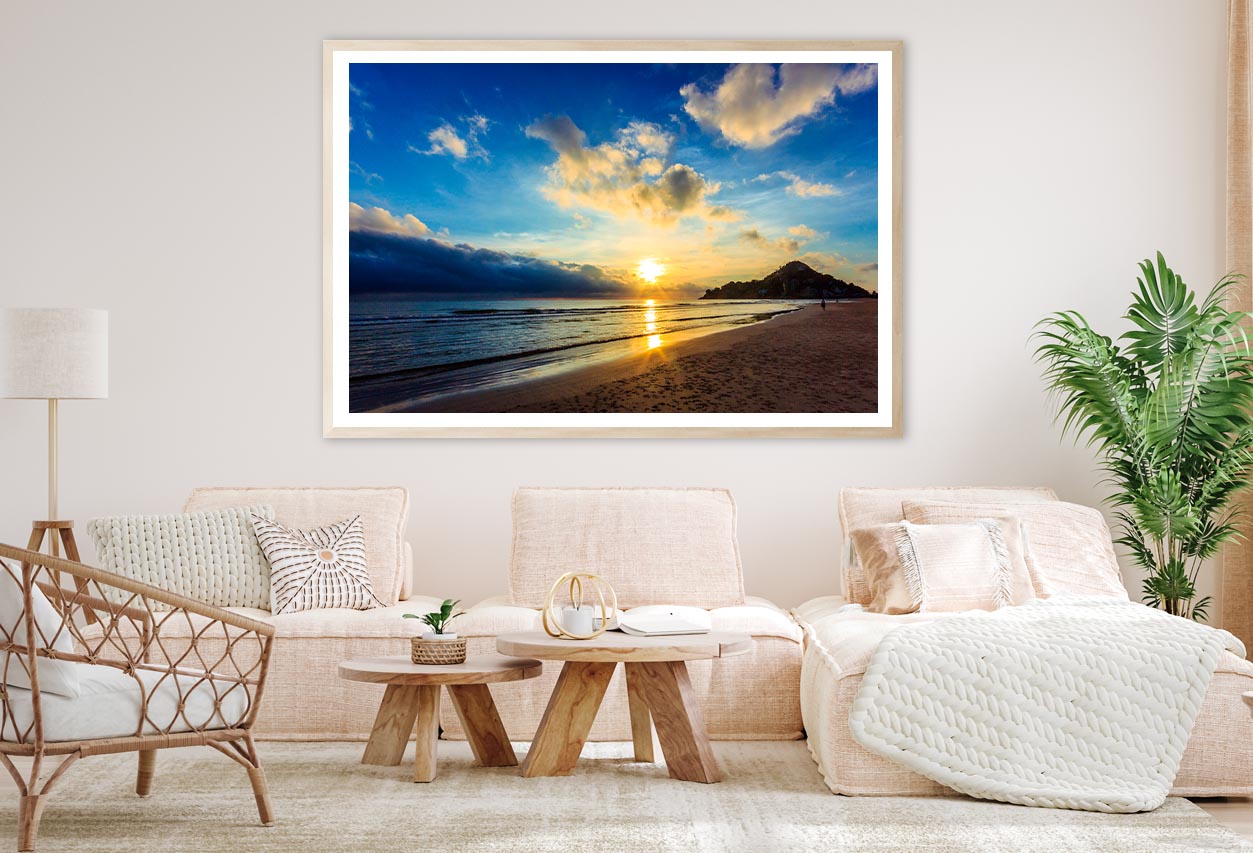 Beautiful Sunset Beach Scenery in Thailand Home Decor Premium Quality Poster Print Choose Your Sizes