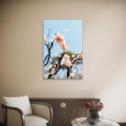 Spring Cherry Blossom Tree 60x90cm Metal Print Ready to Hang