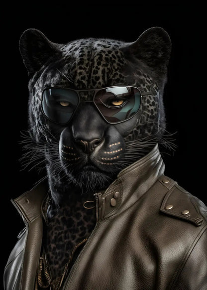 Black Panther Leather Suit Fashion Home Decor Premium Quality Poster Print Choose Your Sizes - Bella Home Decor