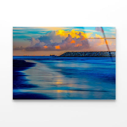 Scenic Sea View in Sizihwan Kaohsiung Taiwan Acrylic Glass Print Tempered Glass Wall Art 100% Made in Australia Ready to Hang