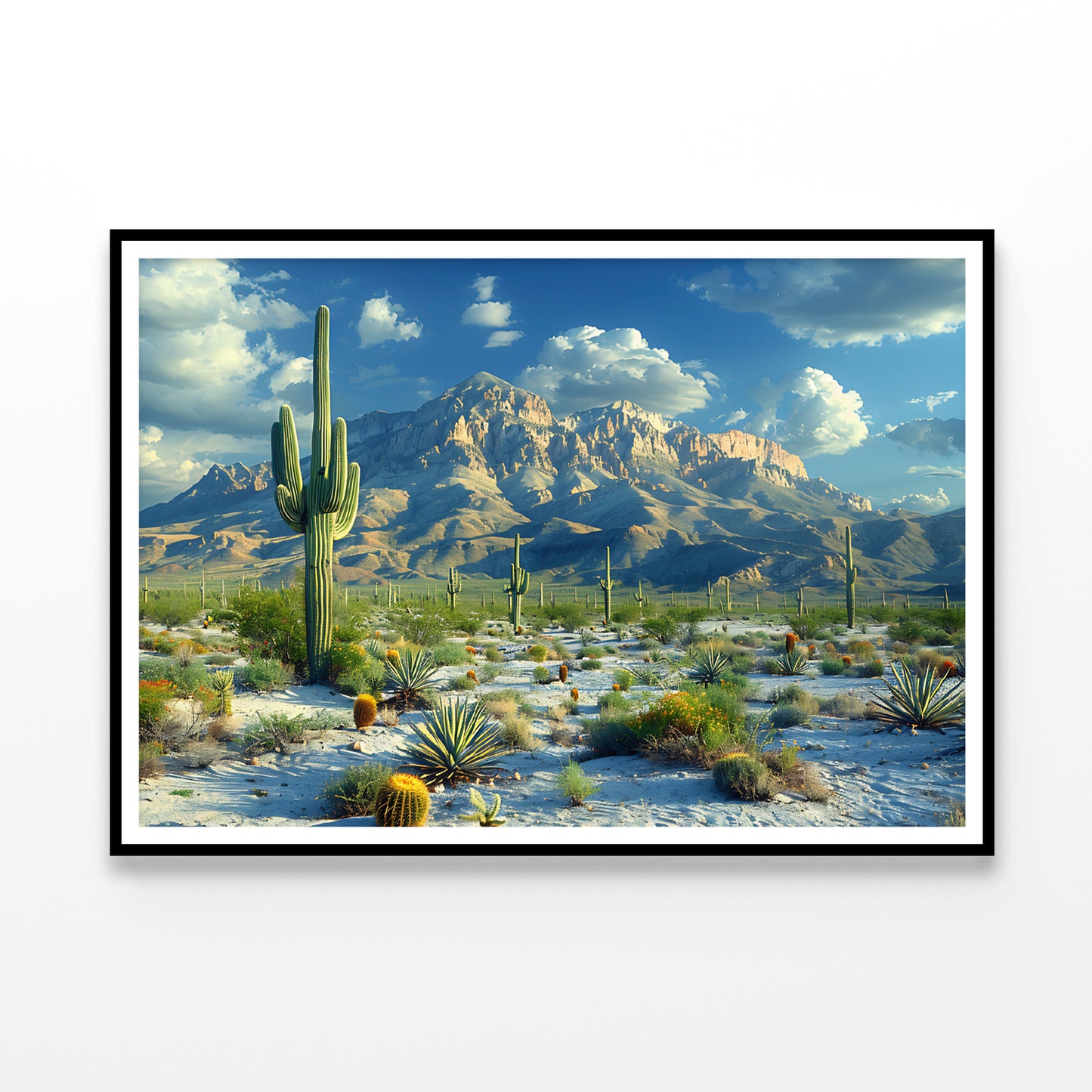 Cactus in the Desert Home Decor Premium Quality Poster Print Choose Your Sizes