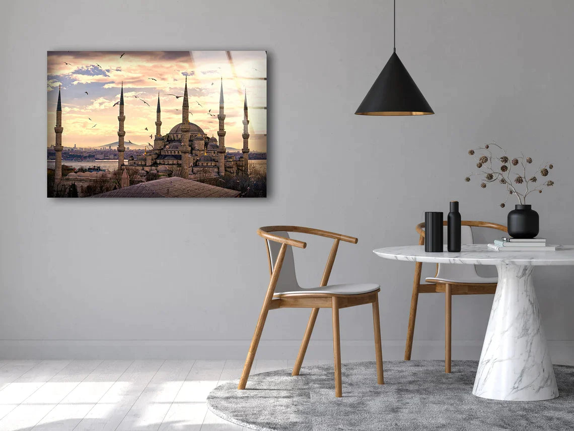 Mosque at Sunset View UV Direct Aluminum Print Australian Made Quality