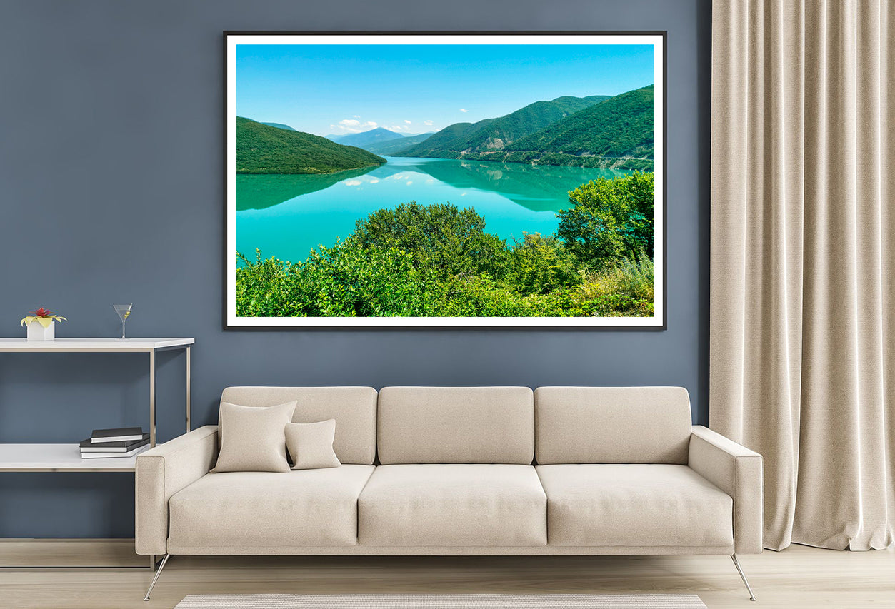 The Lake View with Mountains Home Decor Premium Quality Poster Print Choose Your Sizes