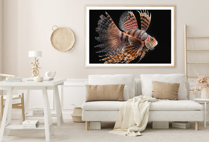 Close up Red Lionfish Home Decor Premium Quality Poster Print Choose Your Sizes