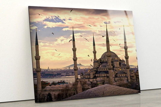 Mosque at Sunset View UV Direct Aluminum Print Australian Made Quality