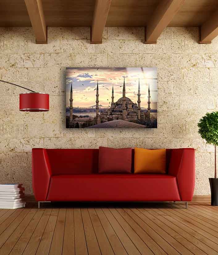 Mosque at Sunset View UV Direct Aluminum Print Australian Made Quality