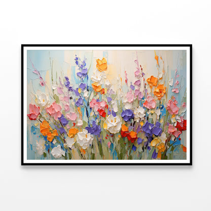 Flower Blossom Oil Painting Style Home Decor Premium Quality Poster Print Choose Your Sizes