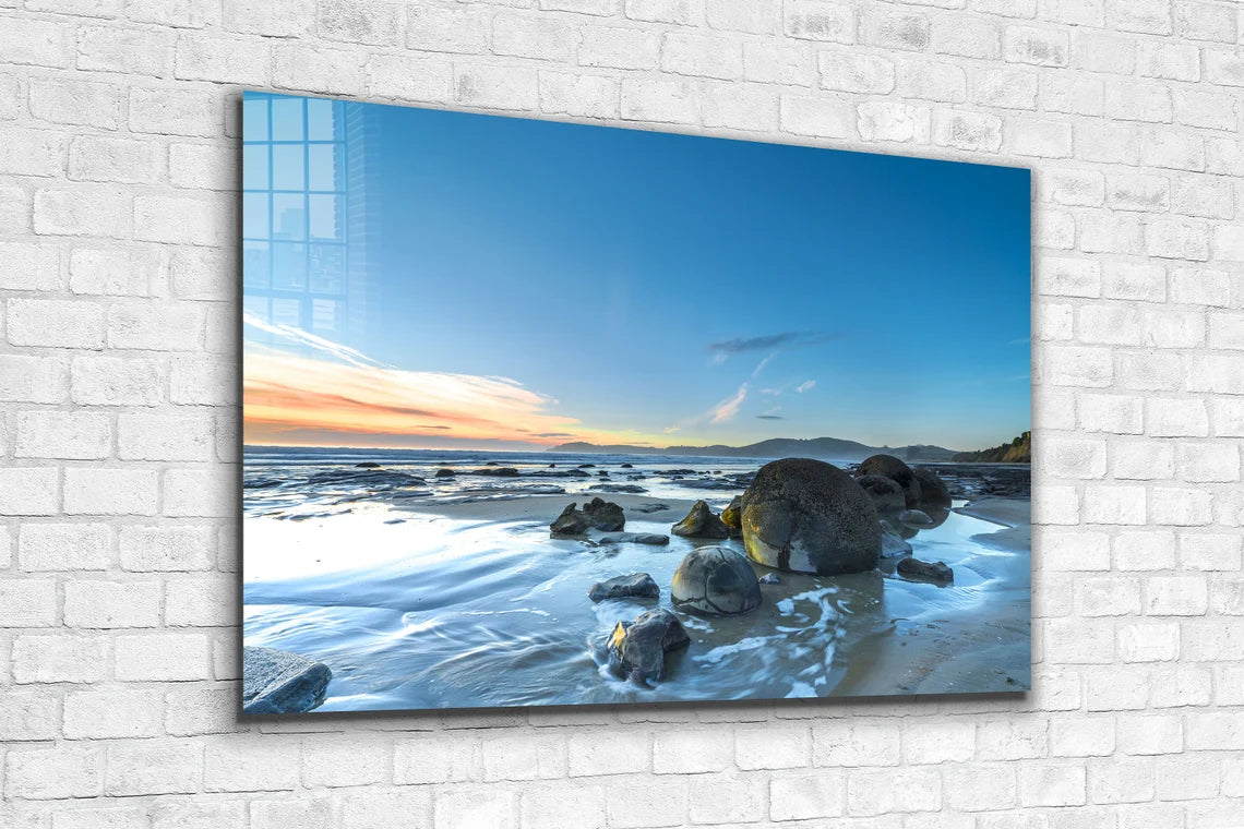 Oceanside Sunrise Sky UV Direct Aluminum Print Australian Made Quality