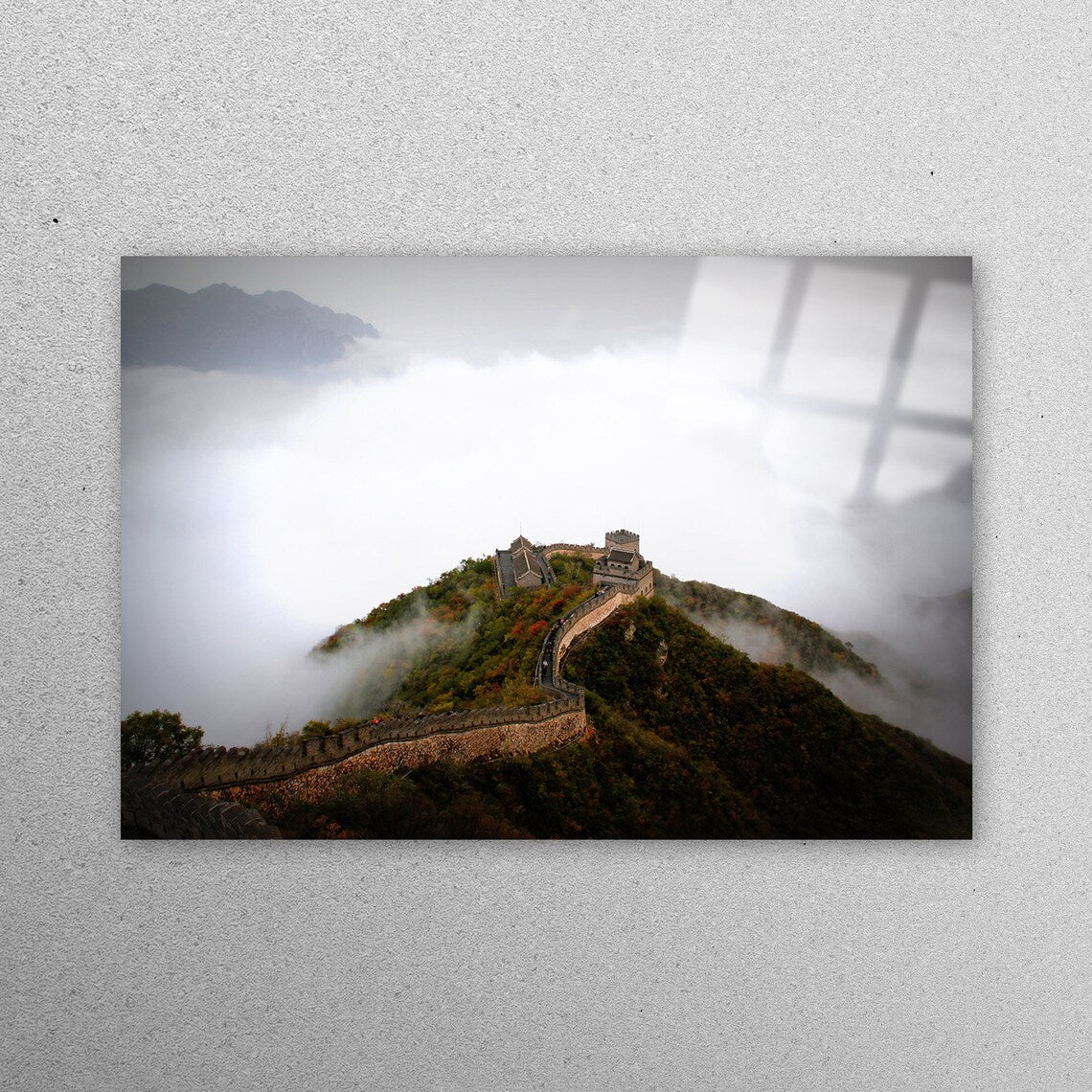 Mountain Great Wall of China Acrylic Glass Print Tempered Glass Wall Art 100% Made in Australia Ready to Hang