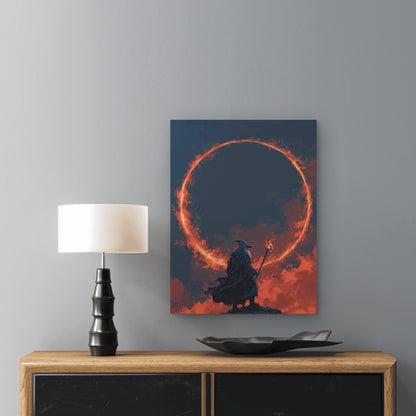 Tinned Sardines Navy Blue Vintage Style 60x90cm Metal Print Ready to Hang