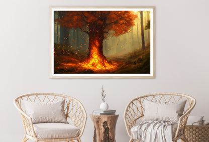 Autumn Tree in the Forest Home Decor Premium Quality Poster Print Choose Your Sizes