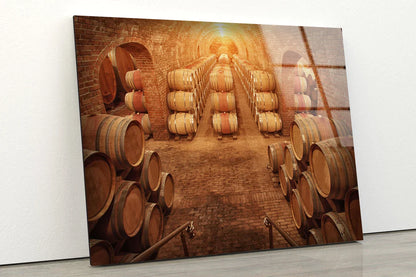 Wine Barrels UV Direct Aluminum Print Australian Made Quality