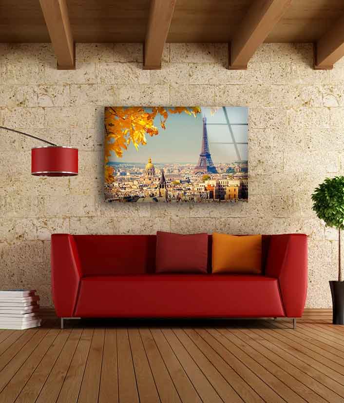 Eiffel Tower & City UV Direct Aluminum Print Australian Made Quality