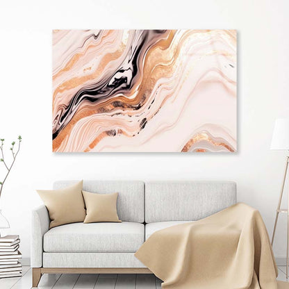 Luxury Golden Liquid Marble Acrylic Glass Print Tempered Glass Wall Art 100% Made in Australia Ready to Hang