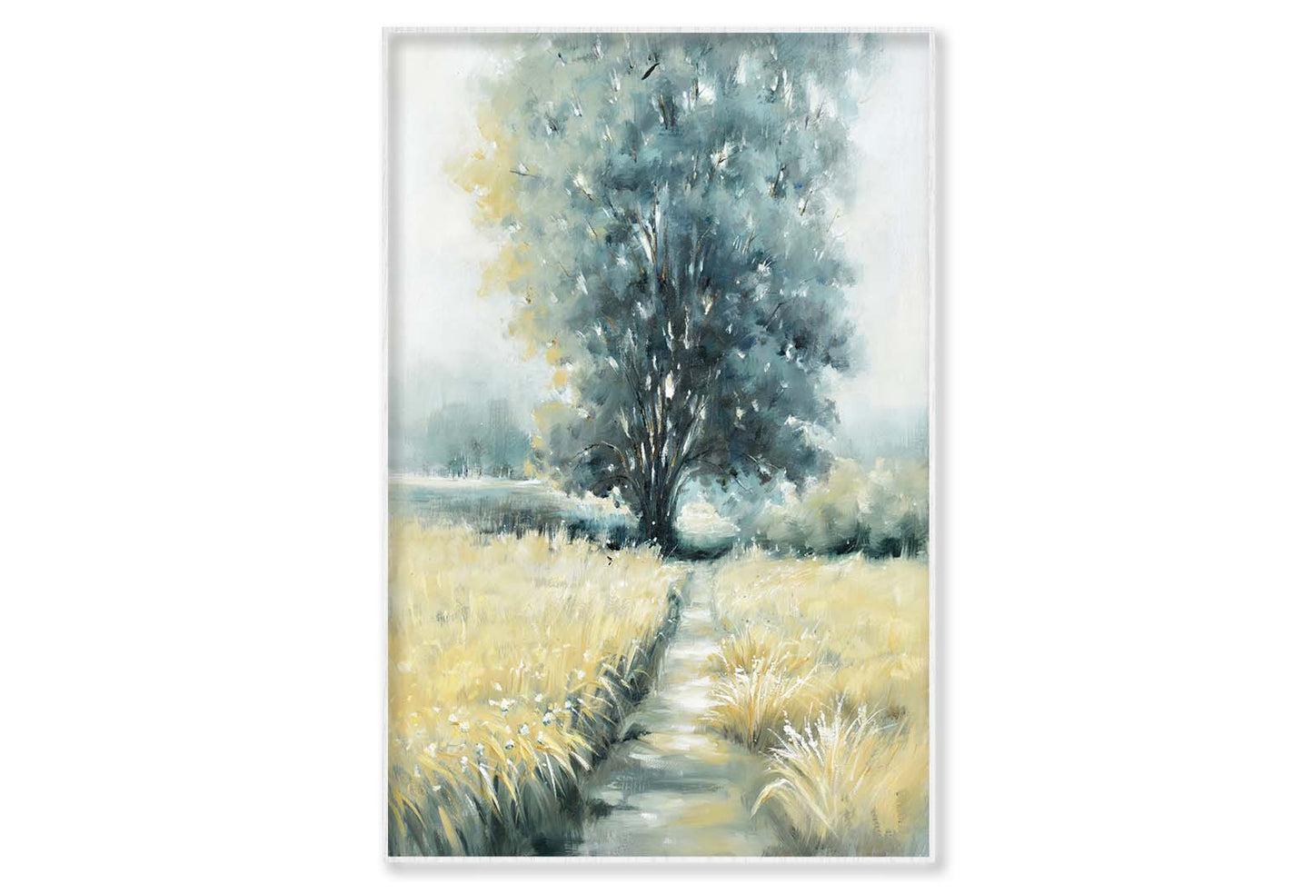 Grasslands, Trees Scenery Painting Wall Art Limited Edition High Quality Print