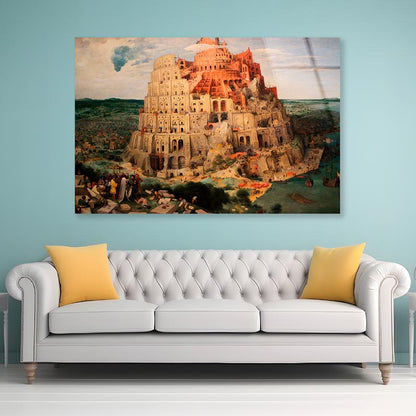 Tower of Babel by Pieter Bruegel the Elder Acrylic Glass Print Tempered Glass Wall Art 100% Made in Australia Ready to Hang