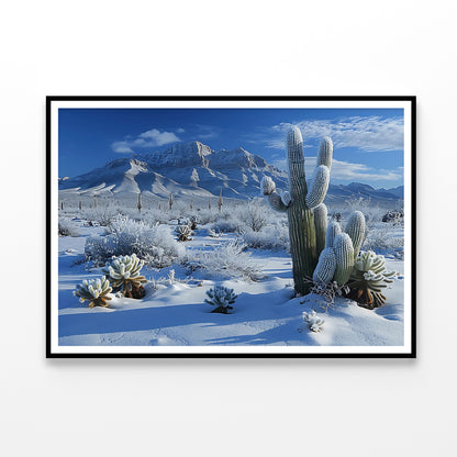 Winter with Snow Covered Trees Home Decor Premium Quality Poster Print Choose Your Sizes