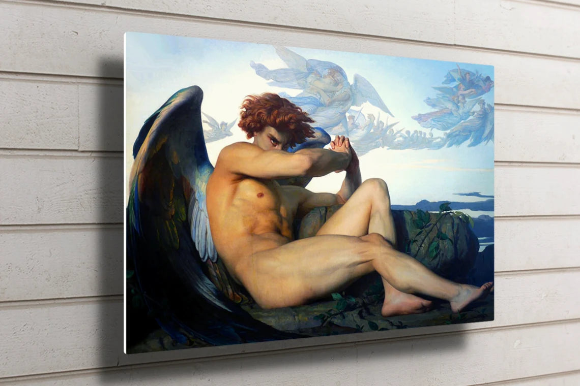 Alexandre Cabanel, Fallen Angel UV Direct Aluminum Print Australian Made Quality