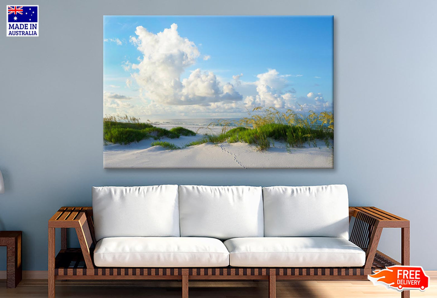 Early Morning Light on A Beautiful White Sand Beach of The Florida Gulf Coast Wall Art Decor 100% Australian Made