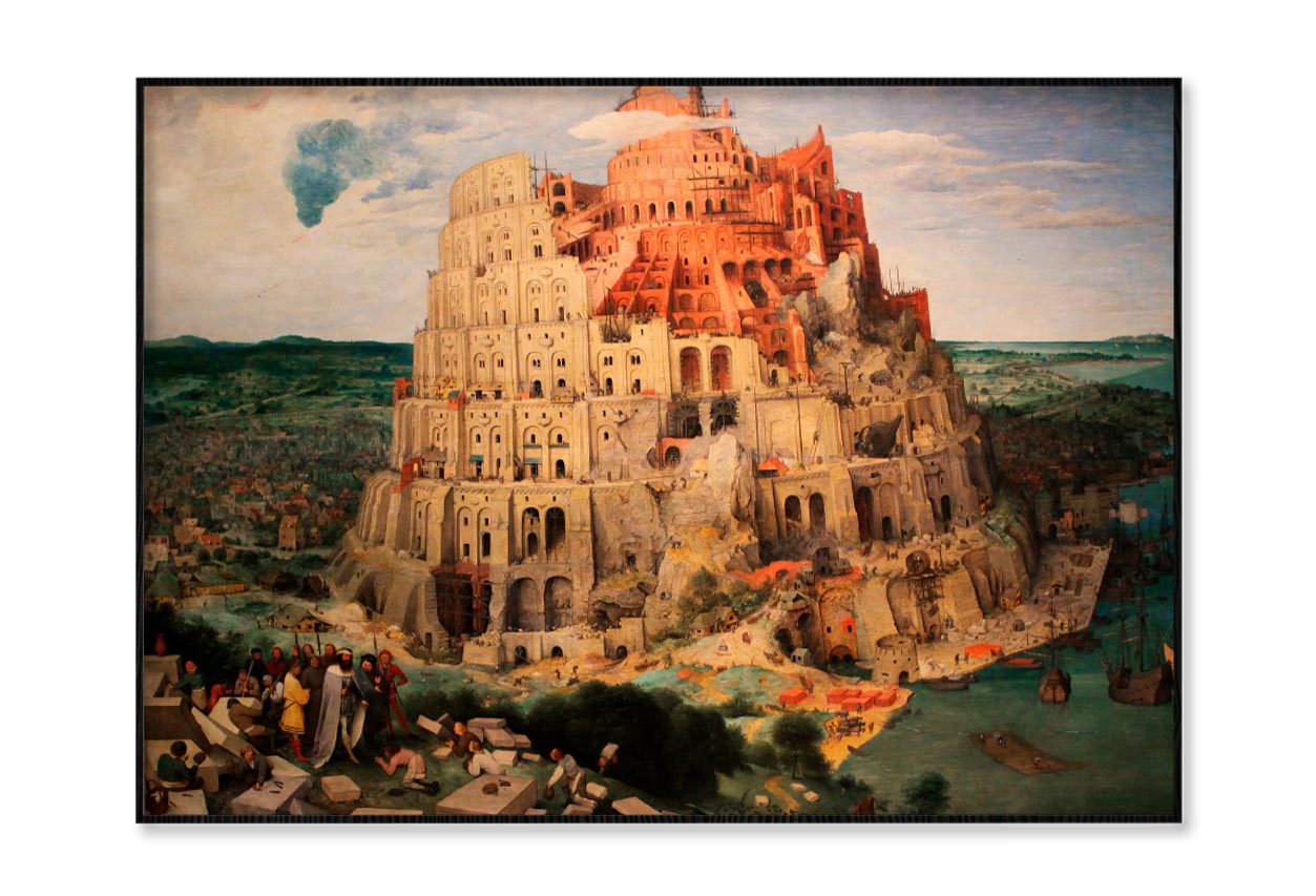 Tower of Babel by Pieter Bruegel the Elder Home Decor Premium Quality Poster Print Choose Your Sizes