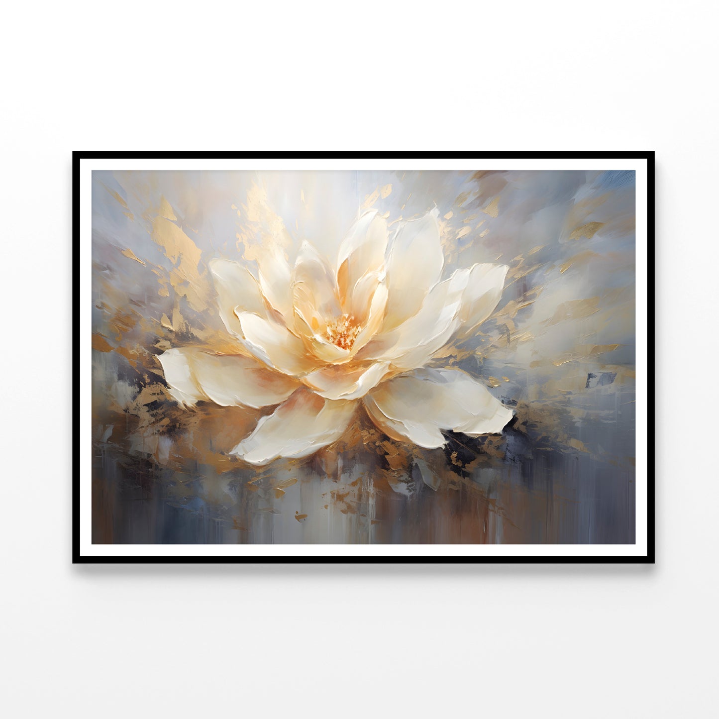 Flower Abstract Oil Painting Art Home Decor Premium Quality Poster Print Choose Your Sizes