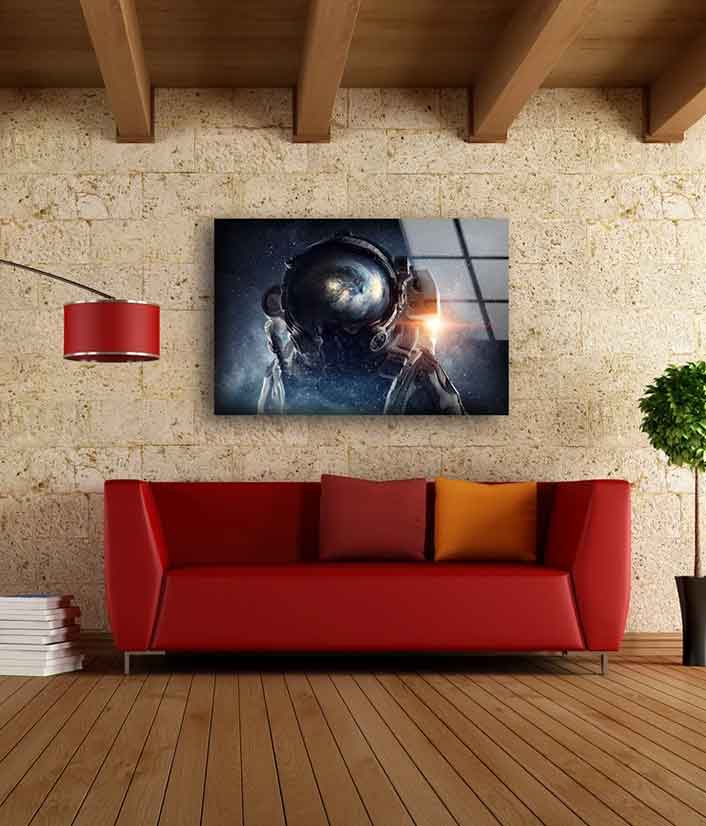 Astronaut 3D Design UV Direct Aluminum Print Australian Made Quality