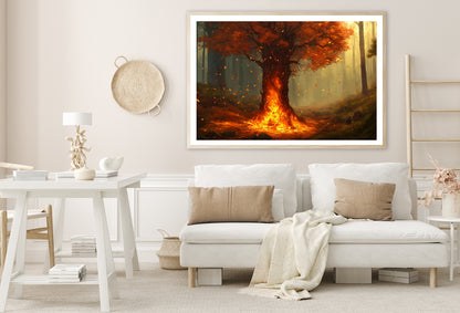 Autumn Tree in the Forest Home Decor Premium Quality Poster Print Choose Your Sizes