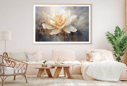 Flower Abstract Oil Painting Art Home Decor Premium Quality Poster Print Choose Your Sizes