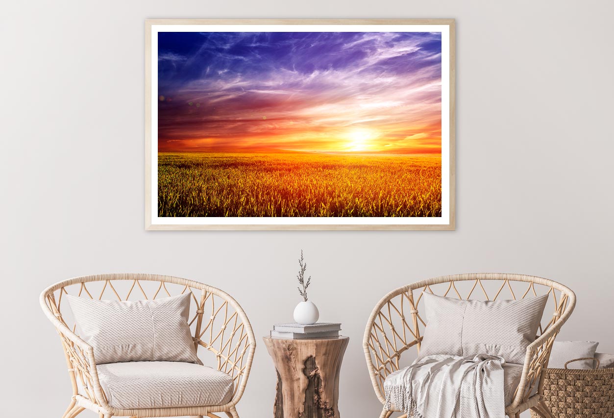 Green Field with Sky Home Decor Premium Quality Poster Print Choose Your Sizes