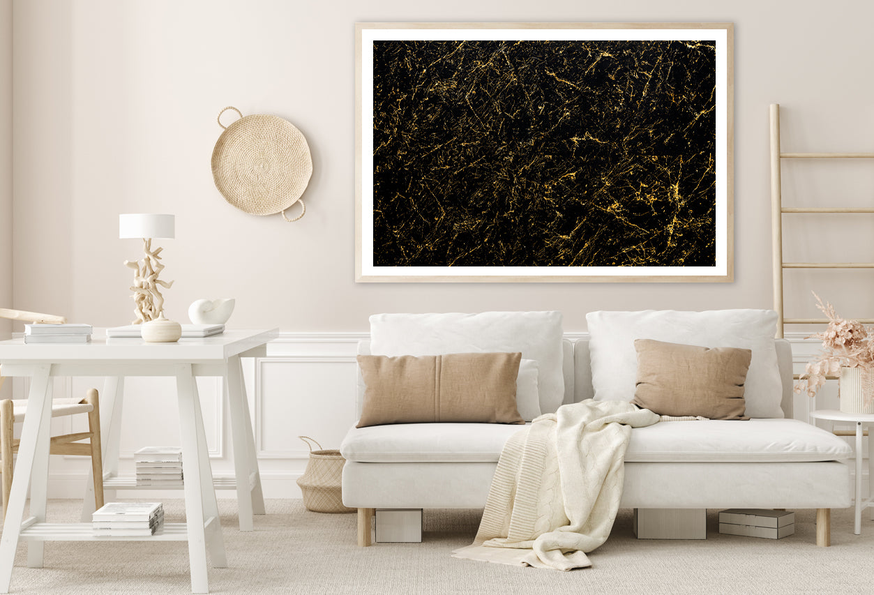 Premium Black and Gold Modern Art Home Decor Premium Quality Poster Print Choose Your Sizes