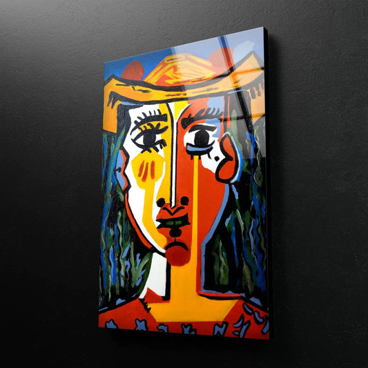 Colorful Face Abstract UV Direct Aluminum Print Australian Made Quality