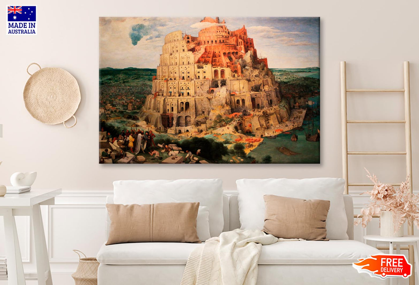 Tower of Babel by Pieter Bruegel the Elder Wall Art Decor 100% Australian Made