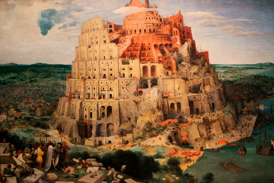 Tower of Babel by Pieter Bruegel the Elder Home Decor Premium Quality Poster Print Choose Your Sizes