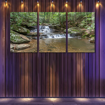 3pcs Vibrant Rocky Slopes Design Wall Art Set Canvas Framed 50x70cm - High Quality Print 100% Australian Made Wall Canvas Ready to Hang