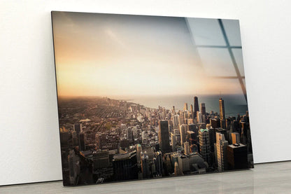 City Sunset Scenery UV Direct Aluminum Print Australian Made Quality