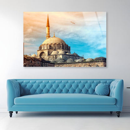 Mosque In Istanbul, Turkey  Acrylic Glass Print Tempered Glass Wall Art 100% Made in Australia Ready to Hang