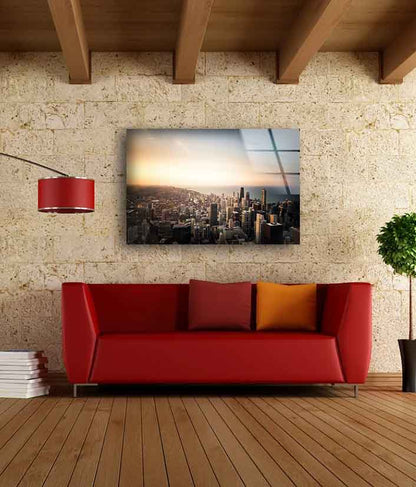 City Sunset Scenery UV Direct Aluminum Print Australian Made Quality