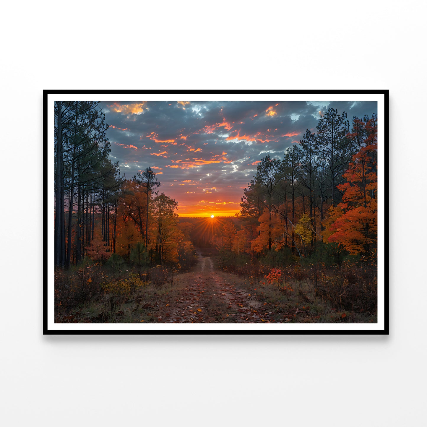 Sunrise in the Forest View Home Decor Premium Quality Poster Print Choose Your Sizes